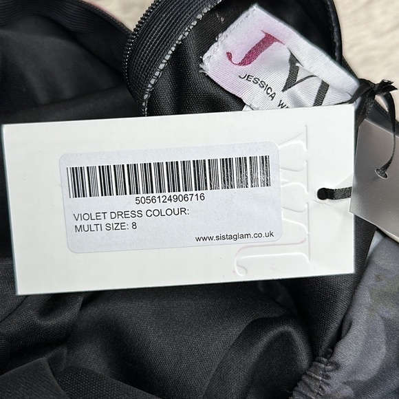 JESSICA WRIGHT | by SisterGlam VIOLET MULTICOLOUR FLORAL DRESS w/ Cold S… - Picture 15 of 16